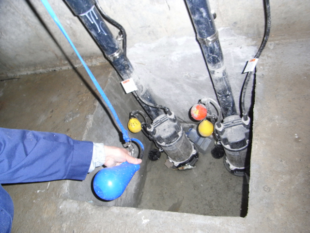 排水設備の保守点検のイメージ