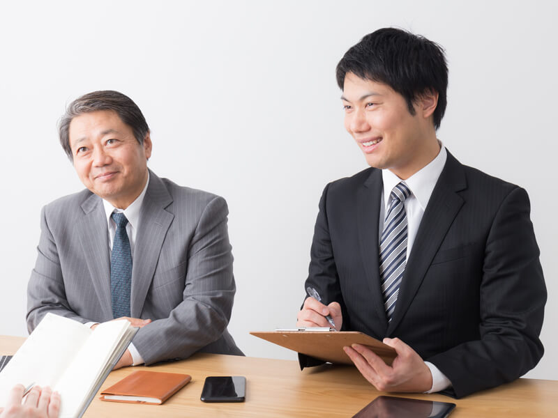 熱心な営業のイメージ